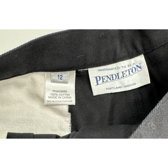 NWT Pendleton Womens Wrinkle-Free Black Chino Pants Size 12 Cotton - Picture 3 of 10
